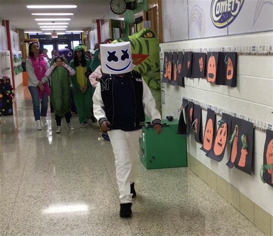 student in costume